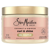SheaMoisture Coconut and Hibiscus Curling Gel For Thick Curly Hair - 12oz: Paraben-Free, Silicone-Free, Contains Shea Butter