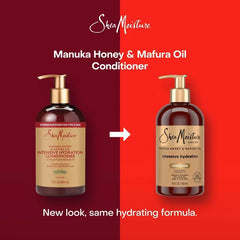 SheaMoisture Manuka Honey & Mafura Hair Oil Intensive Hydration Conditioner - 13 fl oz: Moisturizing for Dry, Coarse Textured Hair, Paraben-Free