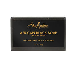 SheaMoisture African Black Soap Original Scent Face and Body Bar Soap - 3.5oz: Moisturizing, Contains Tea Tree Oil
