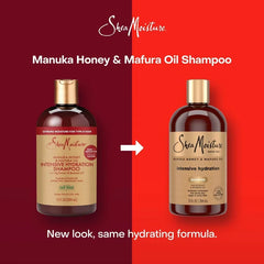 SheaMoisture Manuka Honey & Mafura Hair Oil Intensive Hydration Shampoo - 13 fl oz: Textured & Coarse, Sulfate-Free, Vitamin C, Liquid