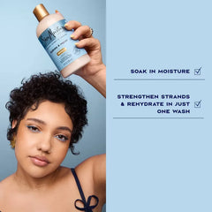 SheaMoisture Manuka Honey & Yogurt Hydrate & Repair Shampoo - 13 fl oz: For Curly, Dry Hair, Moisturizing, Paraben-Free, Sulfate-Free
