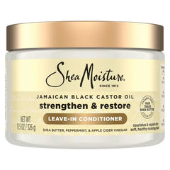 SheaMoisture Jamaican Black Castor Hair Oil Reparative Leave-In Conditioner - 11.5 fl oz: Curly Dry Hair, Paraben-Free, Peppermint Scent