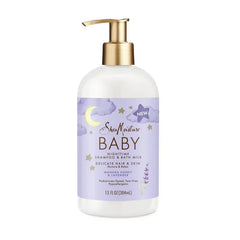 SheaMoisture Baby Manuka Honey & Lavender Pump Nighttime Shampoo & Bath Milk for Delicate Hair & Skin - 13 fl oz