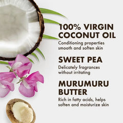 SheaMoisture Baby Wash & Shampoo 100% Virgin Coconut Oil Hydrate & Nourish for Delicate Skin - 13 fl oz