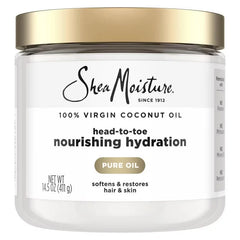 SheaMoisture 100% Extra Virgin Coconut Oil - 15 fl oz: Moisturizing Cream for Hands, Legs & Whole Body