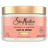 SheaMoisture Coconut & Hibiscus Curl & Shine Hair Mask For Naturally Curly Hair - 11.5oz: Paraben-Free, Sulfate-Free, Aluminum-Free