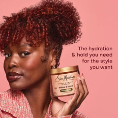 SheaMoisture Coconut & Hibiscus + Flaxseed Defining Styling Hair Gel - 15oz: Paraben-Free, Contains Shea Butter, Dry Hair