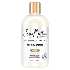 SheaMoisture Virgin Coconut Oil Shampoo Daily Hydration - 13 fl oz: Paraben-Free, Sulfate-Free, Liquid, All Hair Types