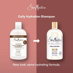 SheaMoisture Virgin Coconut Oil Shampoo Daily Hydration - 13 fl oz: Paraben-Free, Sulfate-Free, Liquid, All Hair Types