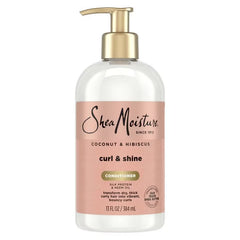 SheaMoisture Coconut and Hibiscus Curl & Shine Conditioner - 13 fl oz: Paraben-Free, Sulfate-Free, For Curly Hair