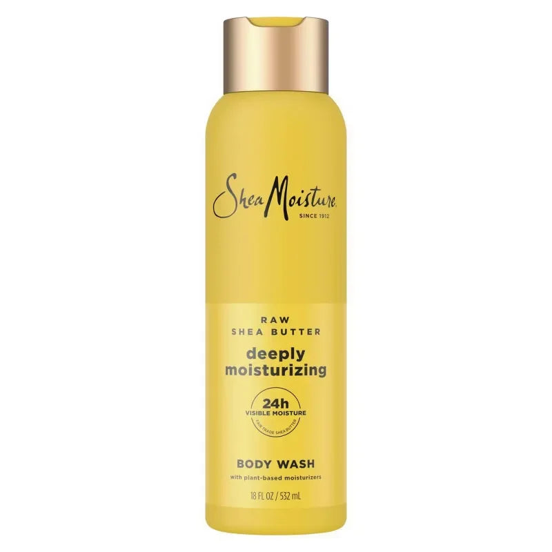 SheaMoisture Body Wash Deeply Moisturizing - Raw Shea Butter with Pro-Ceramides & Frankincense - 18 fl oz