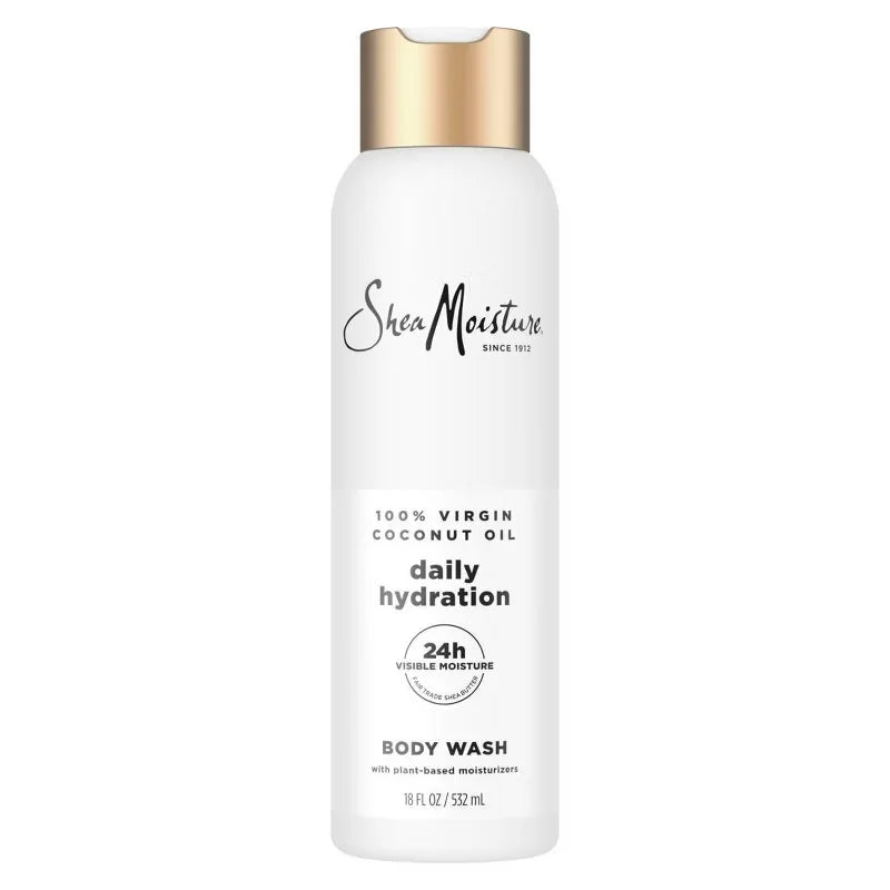 SheaMoisture Body Wash Daily Hydration - 100% Virgin Coconut Oil with Coconut Milk & Glycerin - 18 fl oz