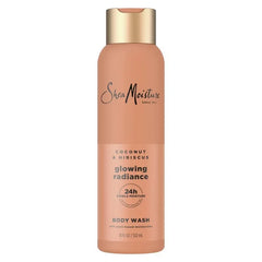 SheaMoisture Body Wash Glowing Radiance - Coconut & Hibiscus with Vitamin C & Songyi Mushroom Extracts - 18 fl oz: Moisturizing Gel