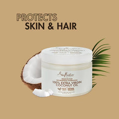 SheaMoisture 100% Extra Virgin Coconut Oil - Body Oil, Skin Care & Hair Moisturizer - 10.1 fl oz