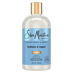 SheaMoisture Manuka Honey & Yogurt Hydrate & Repair Shampoo - 13 fl oz: For Curly, Dry Hair, Moisturizing, Paraben-Free, Sulfate-Free