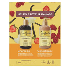 SheaMoisture Shampoo & Conditioner Bundle for Damaged Hair, 100% Pure Jamaican Black Castor Oil - 26oz/2pk