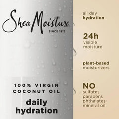 SheaMoisture Body Wash Daily Hydration - 100% Virgin Coconut Oil with Coconut Milk & Glycerin - 18 fl oz