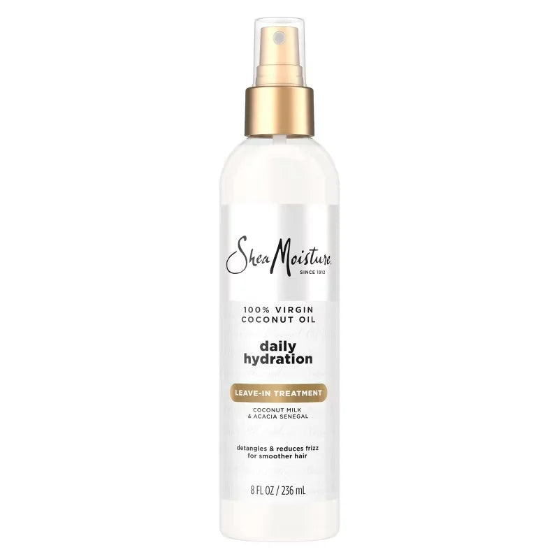SheaMoisture 100% Virgin Coconut Oil Leave In Conditioner - 8 fl oz: Moisturizing, Detangling, Dry Hair, Paraben-Free