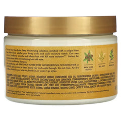 SheaMoisture Raw Shea Butter, Deep Moisturizing Leave-In Conditioner, Curly to Coily Hair, 11.5 fl oz (340 ml)