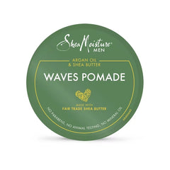 SheaMoisture Men Waves Pomade - Argan Oil & Shea Butter - 4oz: Paraben-Free, Phthalate-Free, For Wavy & Normal Hair