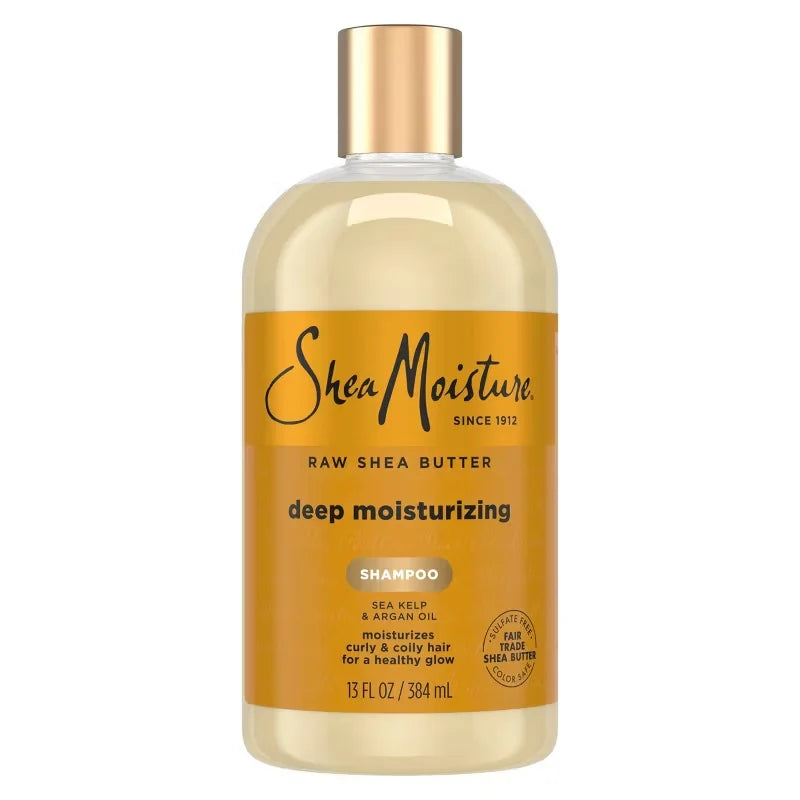SheaMoisture Raw Shea Butter Deep Moisturizing Shampoo - 13 fl oz: Nourishes Textured & Curly Hair, No Sulfates