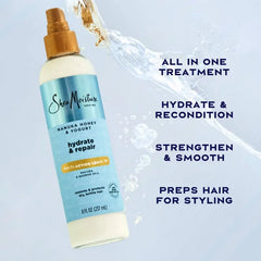 SheaMoisture Manuka Honey & Yogurt Hydrate + Repair Leave-In Conditioner Spray - 8 fl oz: Paraben-Free, Sulfate-Free, Deep Hydration