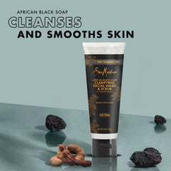 SheaMoisture African Black Soap Clarifying Facial Wash & Scrub - 4 oz: Paraben-Free, Sulfate-Free, Acne-Prone Skin