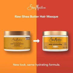 SheaMoisture Raw Shea Butter Moisturizing Hair Mask - 11.5oz: Cream, For Textured & All Hair Types, Daily & Weekly Use