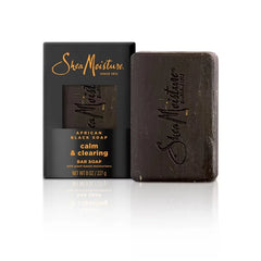 SheaMoisture Calm & Clearing Bar Soap - African Black Soap - 8oz